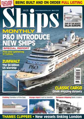 Ships Monthly issue No. 615 P&O Introduce New Ships - March 2016