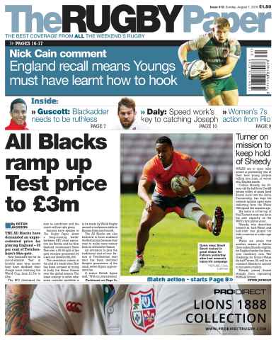 The Rugby Paper issue 7th August 2016