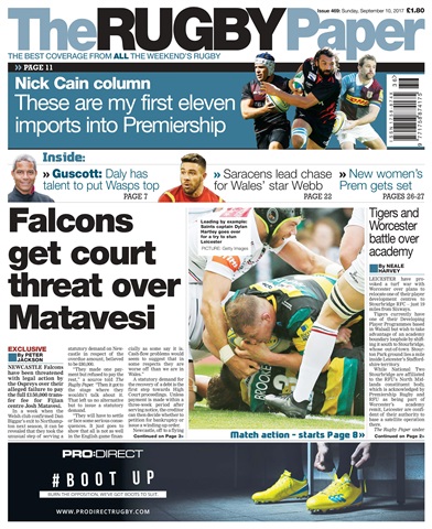 The Rugby Paper issue 10th September 2017