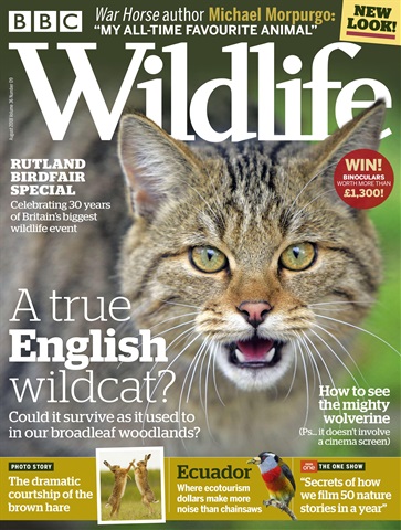 BBC Wildlife Magazine issue August 2018