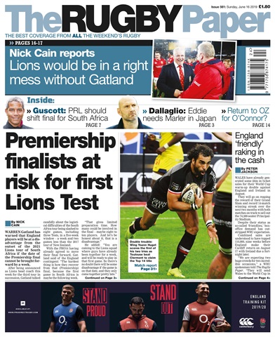 The Rugby Paper issue 16th June 2019