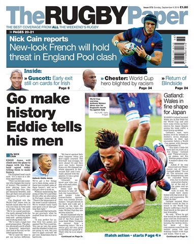 The Rugby Paper issue 8th September 2019