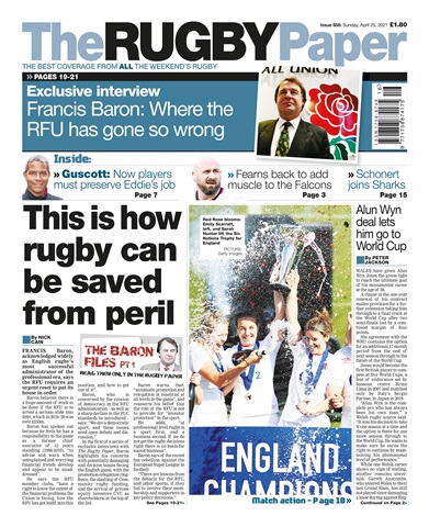 The Rugby Paper issue 25 Apr 2021