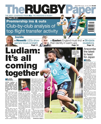 The Rugby Paper issue 23rd July 2023