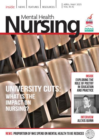 Mental Health Nursing issue April/May 2025