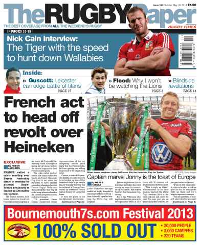 The Rugby Paper issue Sunday 19th May 2013