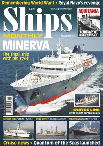 Ships Monthly issue No.599 Minerva - The small ship with big style - November 2014